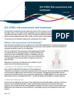 ISO 27001 risk assessment and treatment overview