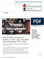 What Is Strategic Management - Definition, Process, Types, Advantages, and Disadvantages - PDF Included - EDUCATIONLEAVES