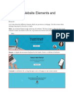 Common Website Elements and Pages