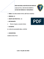 Informe de Practica - Método Inverso. Semana 8