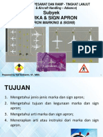 Penanganan Pesawat & Ramp - Apron Markings & Signs