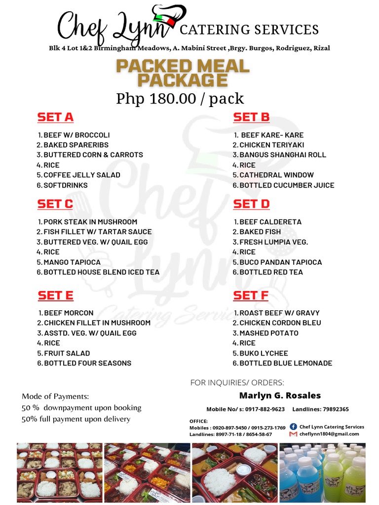 Packed Meal Package | PDF