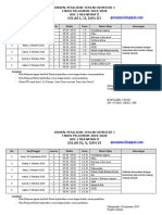 Contoh Jadwal PTS SD Semester 1