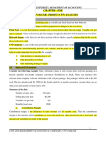 CH - 1 CVP Analysis - Ahmed