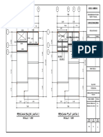 Rencana Balok Lantai 2 Rencana Plat Lantai 2: Skala 1: 100 Skala 1: 100