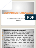 BVoc Hardware PPT on Computer Hardware Parts & Peripherals