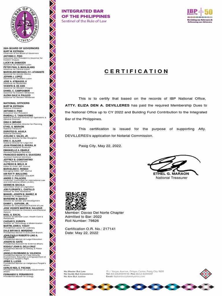 Certificate Good Standing 79826 20220522628e4257457c1 | PDF | Justice ...