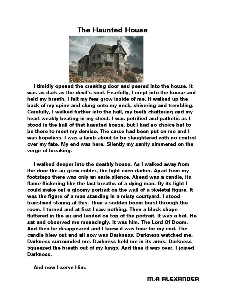 The Haunted House Pdf