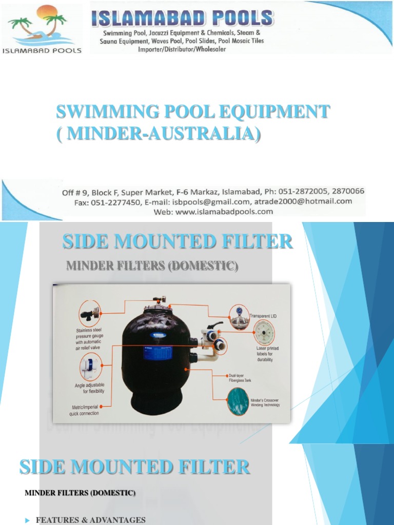 SIDE MOUNTED FILTER Minder Broucher PDF Vacuum Cleaner