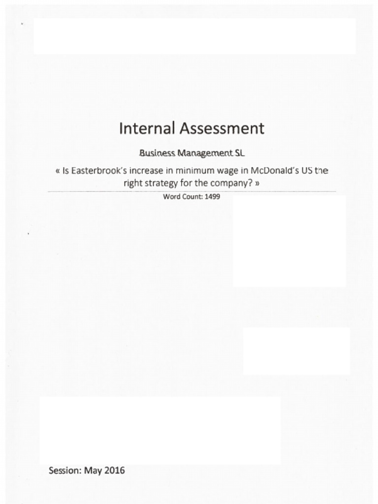 BM SL IA Sample B | PDF