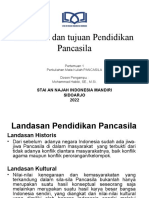 Landasan Dan Tujuan Pendidikan Pancasila