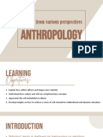 Chapter 3 - UTS (Anthropological Perspective)