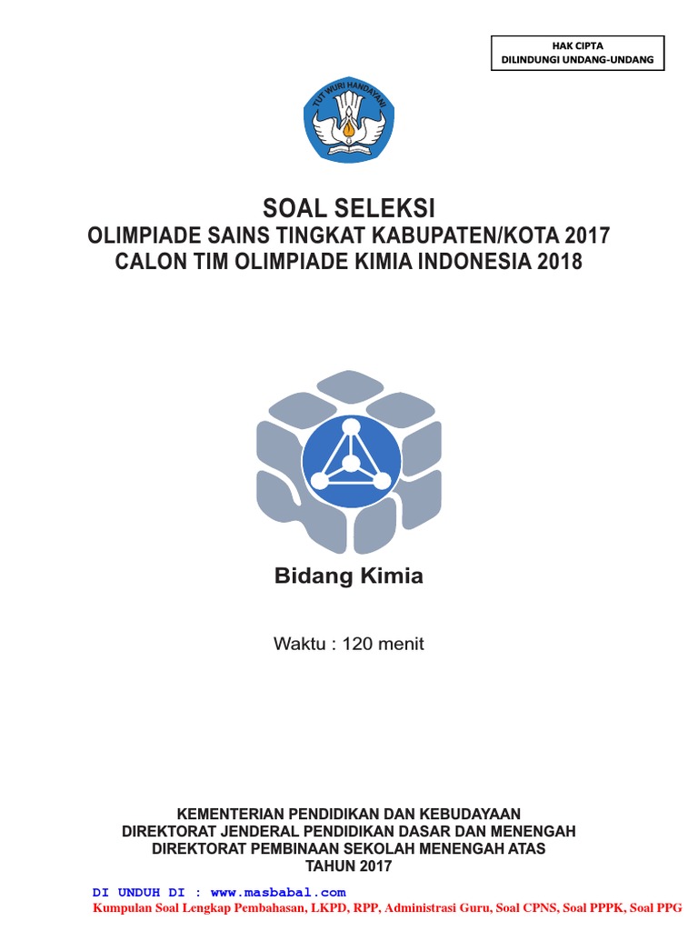 Soal osn kimia tingkat sma pdf