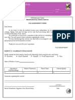 Evaluation Form Scones