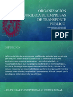 Organización JURIDICA DE EMPRESAS DE TRANSPORTE PUBLICO (Autoguardado)