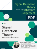 Signal Detection Theory Report by Angelica Serrano and Reymar Lorica
