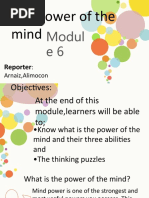 Module 6 The Power of The Mind