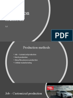 Production Methods: Job, Batch, Mass & Cellular