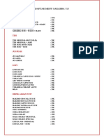 Daftar Menu Sarabba 513