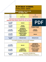 Time Table 11 To 12 (December Exams 2022)