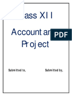 Class XII Accountancy Project Analysis