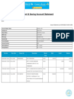 Current & Saving Account Statement: Kamal Jeet S/O Monu Singh Vpo Bharthal N Delhi Delhi