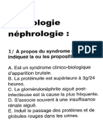 QCM Nephrologie