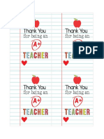 Teacher Gift Tag