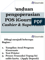 Panduan Pengoperasian POS IGourmate CASHIER