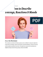 7 Adjectives For Moods and Reactions