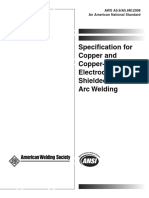 Specification For Copper and Copper-Alloy Electrodes For Shielded Metal Arc Welding