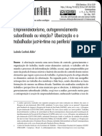 Uberização e trabalho na periferia