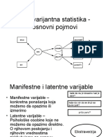 2 Multivarijantna Statistika - Osnovni Pojmovi