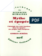 Dumézil Georges - Mythe Et Épopée Tome 1
