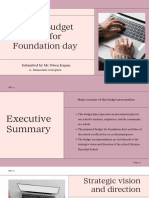 Budget Presentation