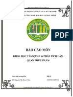 Báo Cáo Môn Khoa Học Cảm Quan & Phân Tích Cảm Quan Thực Phẩm - Nhóm 4 -Thứ 7 -CA4