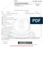 ITR Acknowledgement for Individual Filing ITR-4