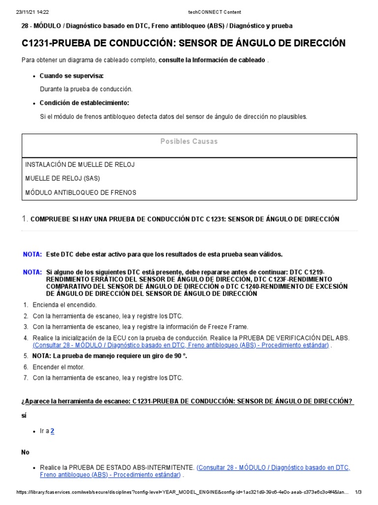 C1231 Caliber | PDF | Sistema de freno antibloqueo | Airbag