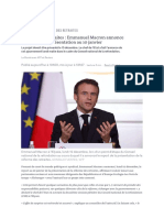 Réforme des retraites : Emmanuel Macron annonce le report de sa présentation au 10 janvier