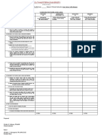 Assessing The Thorax and Lungs Rubrics