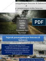 Sejarah Penanggulangan Bencana Di Indonesia Dan Prinsip Pengurangan