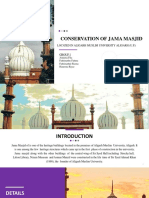Conservation of 17th century Jama Masjid