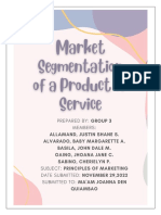 Bm2ma - Group 3 - Market Segmentation of A Product or Service