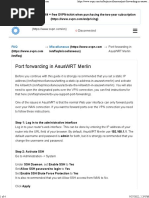 Port Forwarding in AsusWRT Merlin