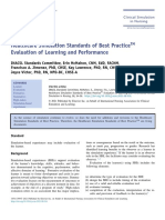 Healthcare Simulation Standards of Best PracticeTM EVALUACION DEL APRENDIZAJE