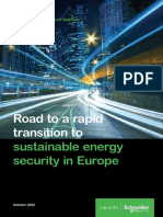 Road To Rapid Transition To Sustainable Energy Security in Europe