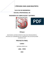 Sistemas Operativos LRPD Final