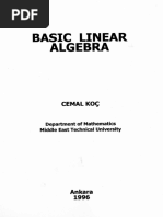 Basic Linear Algebra