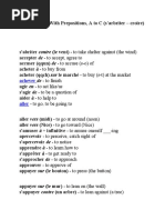 French Verbs With Prepositions