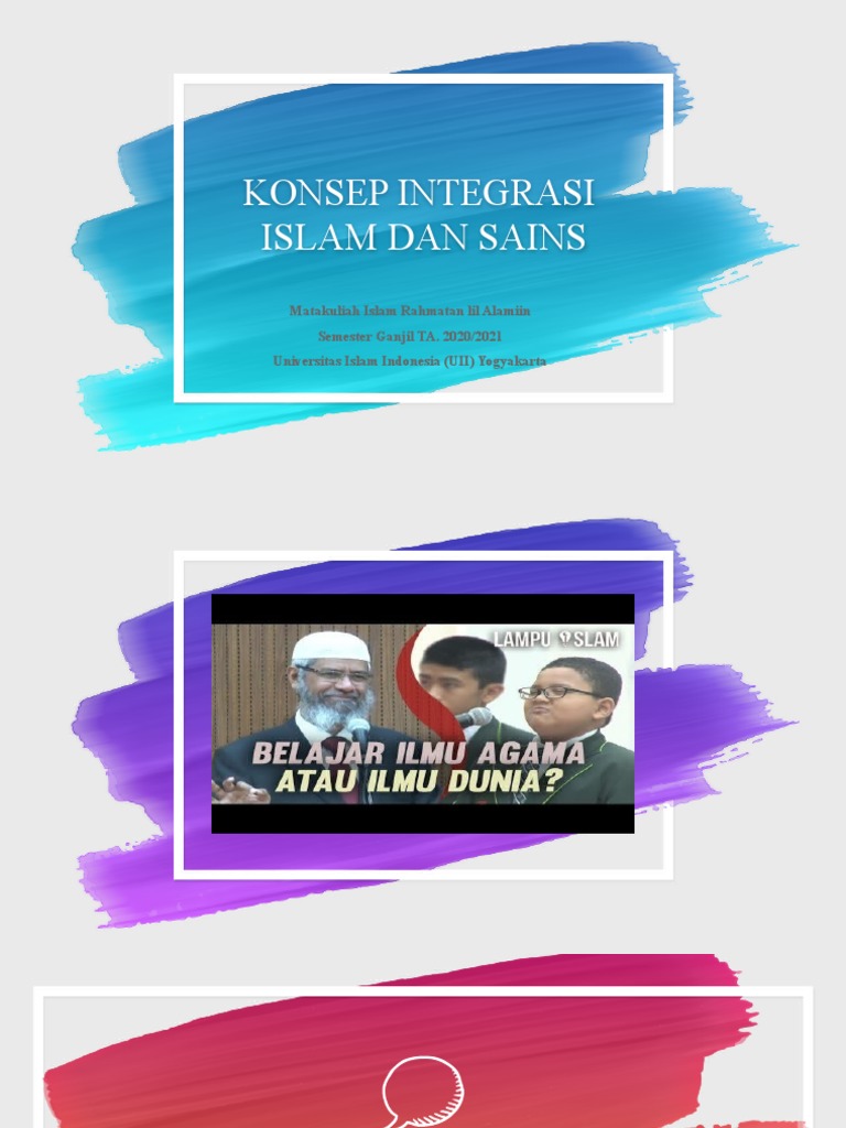Integrasi Islam dan Sains dalam Pendidikan | PDF | Ilmu Sosial | Agama ...